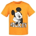 thumbnail image 3 of Disney Mickey Mouse Little Boys Graphic T-Shirt & French Terry Shorts Red 7-8, 3 of 5