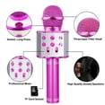 thumbnail image 5 of Gift for 4-12 Year Old Girl Kids Wireless Bluetooth Microphone Toys for 6-12 Year Old Kid Girl Singing Microphone Birthday Gift for Child Toy Age 5-11 Girl Karaoke Microphone, 5 of 7