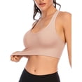 thumbnail image 1 of YouLoveIt Women's Sports Bra Cross Back Ladies Removable Pad Yoga Bras Anti-sagging Padded Stretch Bra Comfort Padded Sports Bra Running Workout Bra, 1 of 7