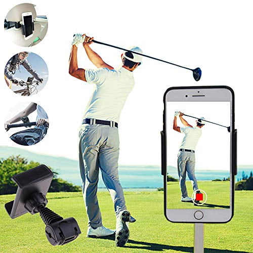 VIPMOON Car Headrest Mount, Golf Phone Holder Clip Swing Recording Training Aids Universal