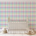thumbnail image 7 of S4Sassy Plaid Check Wallpaper - Green Wall Covering, 25" x 120" Self-Adhesive Vinyl Walls Paper, Walls Wrap, Easy DIY Wall Covering For Kids Bedroom, Kids room wall decor, Playroom Wallpaper, 7 of 7