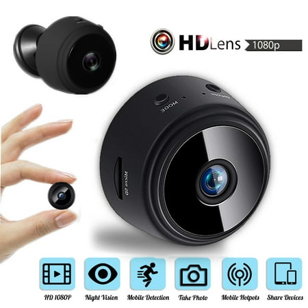 Kadell 1080P HD Mini IP WIFI Camera Camcorder Wireless Car Home DVR Security, Night Vision, APP Remote Control, Video Recording, 150Â° Super Wide Angle Motion (Best App For Recording Meetings)
