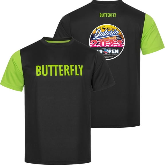 Butterfly 2023 US Open Shirt Black 2XS