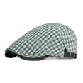 thumbnail image 4 of Spring and Summer Thin Breathable Plaid Beret Hat for Women, British Retro Casual Forward Hat for Men, Artist Duckbill Cap, 4 of 6