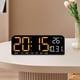 thumbnail image 4 of Reloj despertador digital Macarena ajuste de brillo 4 niveles Temperatura Fecha Semana naranja, 4 of 8