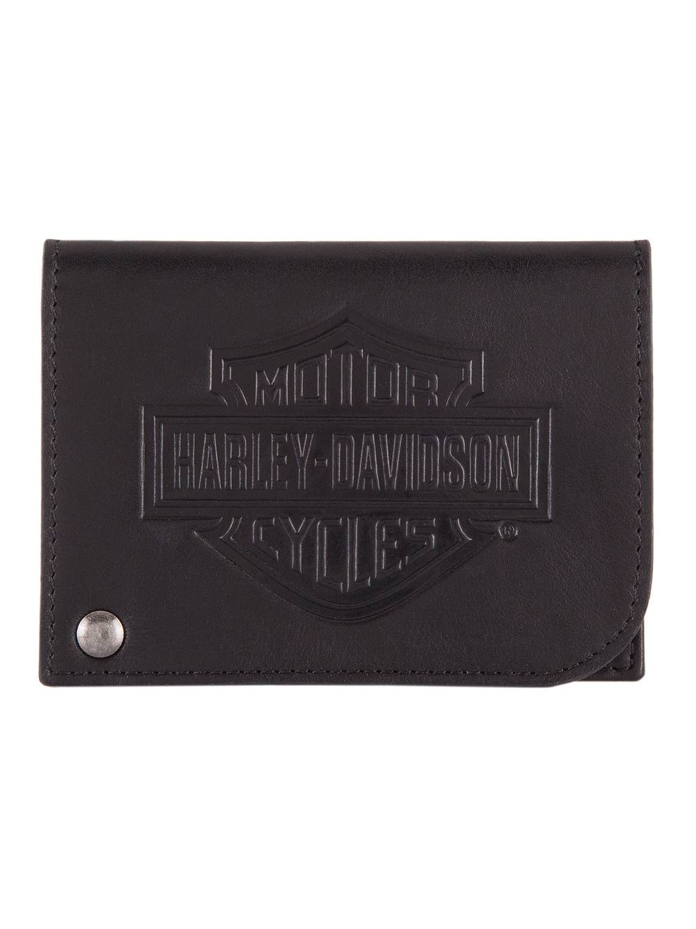 HarleyDavidson HarleyDavidson Men's B&S Classic Card Holder Leather