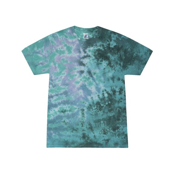 Colortone 100% Cotton Tie Dye Shirt for Women and Men, Large, Zero G