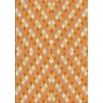 thumbnail image 1 of Ahgly Company Machine Washable Indoor Rectangle Transitional Chrome Gold Yellow Area Rugs, 4' x 6', 1 of 7