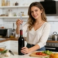 thumbnail image 5 of Ohmyroo Portable Needle Air Pressure Wine Opener Set Compact Bar Tool With Foil Cutter Vacuum Stopper And Pourer, 5 of 6