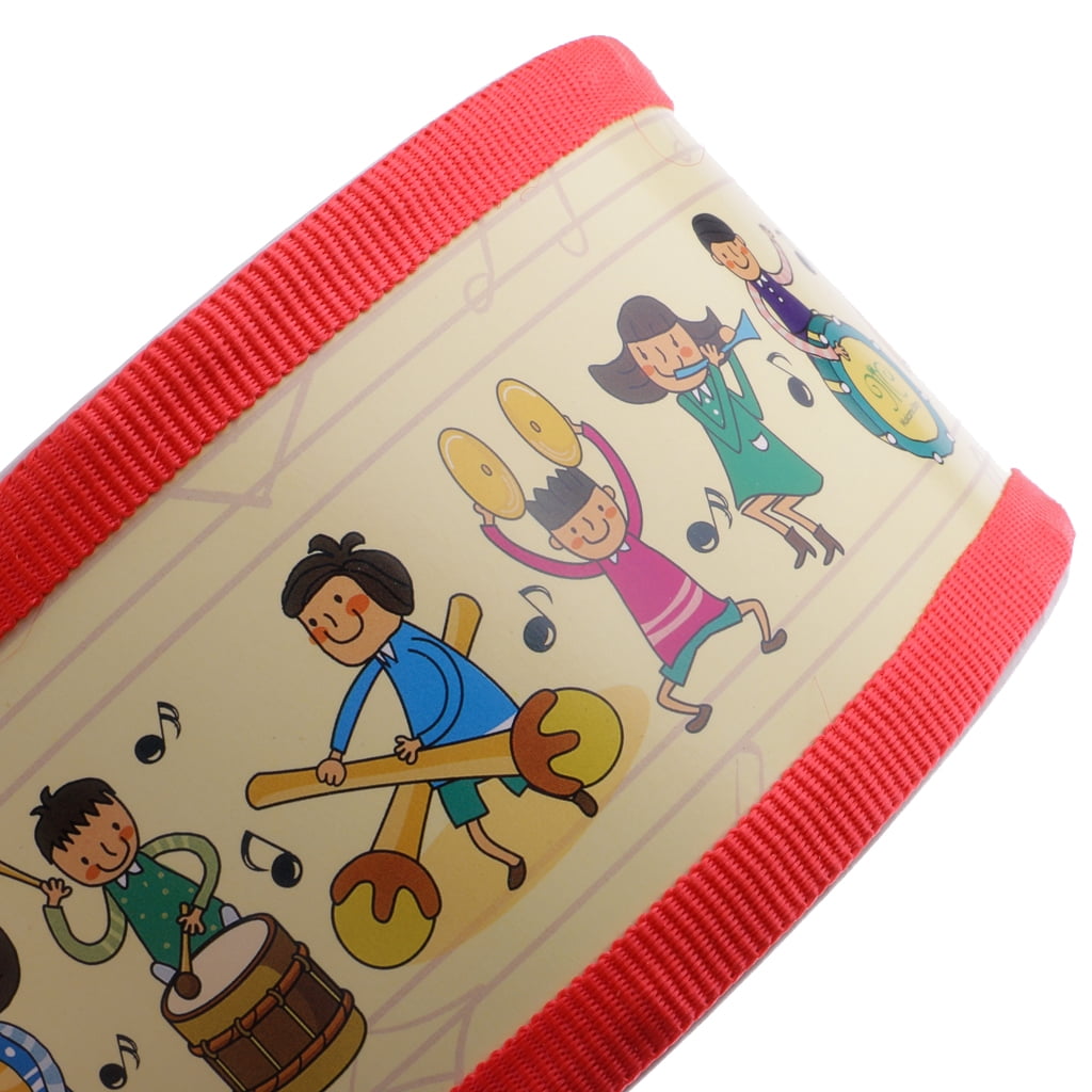 yotijay Small Hand Drum Snare Drum with Sticks Belt Set for Children Christmas Birthday
