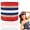 B, variant on 4th of July Patriotic Ribbon, Navy Blue with Beige Star Printed Burlap Ribbon, Wire-Edged Fabric Ribbon for Independence Day Wreaths Bows Crafts Gift Wrapping Party Decor