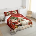thumbnail image 3 of Homewish Kawaii Snowman Santa Claus Bedding Comforter Set 2pcs for Kids Children Teens,Xmas Festival Tree Twin Comforter Sets Microfiber,Merry Christmas Breathable Bedding Set,Lightweight Room Decor, 3 of 8