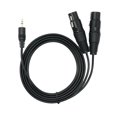 thumbnail image 1 of Enchufe de 3,5 Mm, Enchufe XLR de 2 Pines, Cable Divisor en Y, Cable Adaptador para Teléfono Móvil Gloria Cable de audio femenino nuevo, 1 of 7