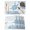 Lake Blue Sky Blue, variant on Sage Green Coastal Turtle Placemats Set of 4, Cotton Linen Fabric Place Mats, Ocean Coral Nautical Washable Decorative Table Mats Protector for Home Kitchen Dining Wedding Party Coffee Tables