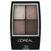 L'OREAL WEAR INFINITE EYE SHADOW QUAD, SUBTLE BERRIES 0.16 OZ. (GOLD CASE)