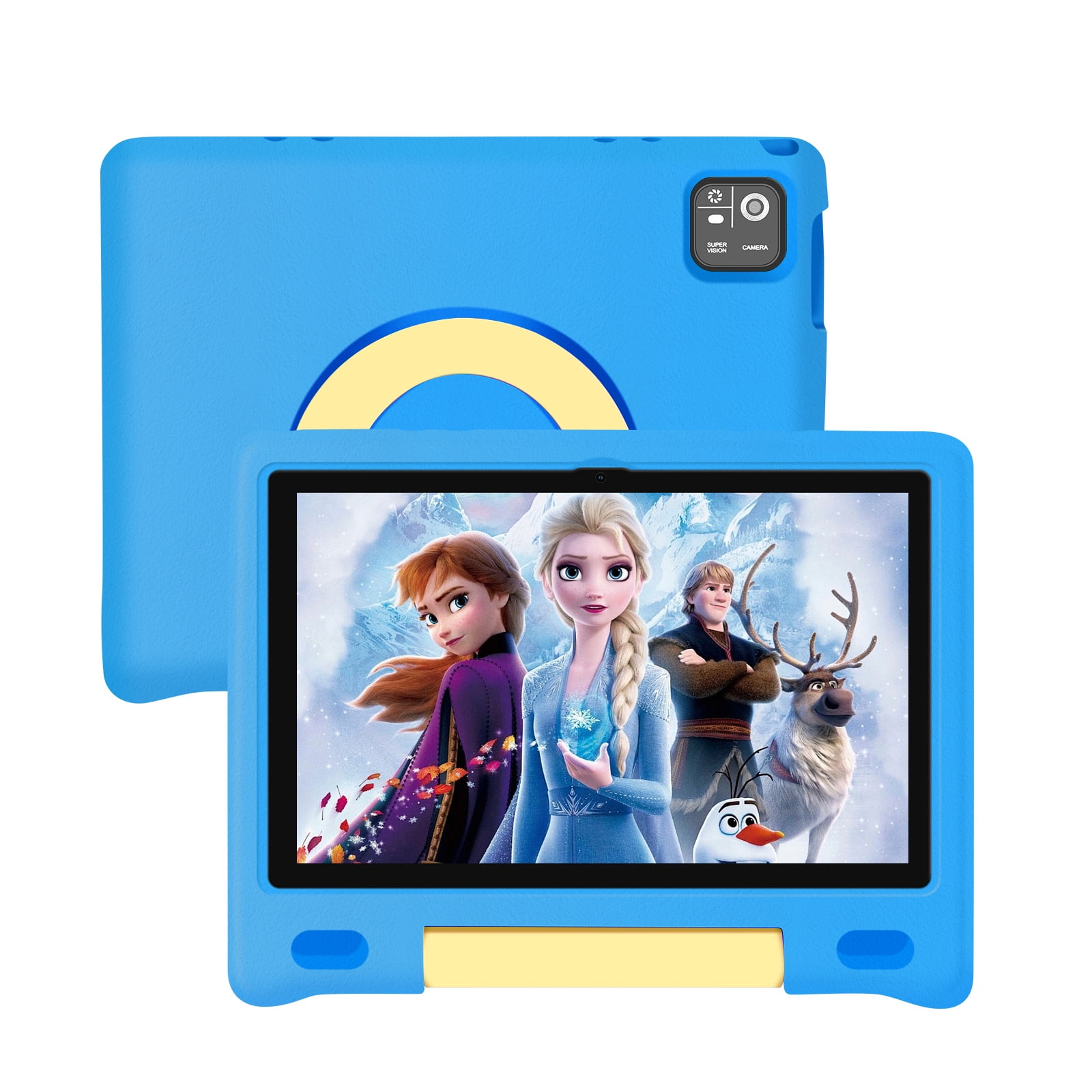 Kids Tablet, 10.1 inch IPS HD Touchscreen Android 14 64 GB Storage, 8GB RAM, Octa Core Tablet for Kid with Kid-Proof Case, Parental Controls, 12-hr Battery, WiFi, GPS – Blue