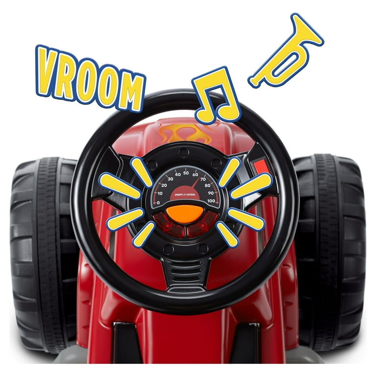 Radio Flyer 6V Battery Powered Bumper Car, Electric Ride On with R