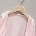 thumbnail image 5 of Wuxian Children Tops Sun Protection Solid Color Long Sleeve Jacket Lightweight Summer Breathable Outwear Tops Clothes, Pink, 7-8 Years, 5 of 6