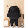 thumbnail image 2 of Baby Boy Colorblock Flap Detail Hooded Jacket & Sweatpants Without Tee, 2 of 5
