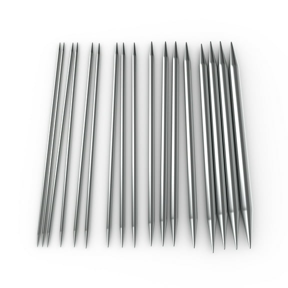 ChiaoGoo Stainless Steel Double Point Knitting Needles, 8 Inch (2 cm) Sizes US- to US-11