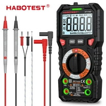 HABOTEST HT118D Classic Digital Multimeter, 6000 Counts,Smart Measurement, Manual-Ranging Voltmeter Backlit LCD Display Voltage Tester with Non-Contact Voltage Function, Measures AC/DC Voltage