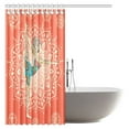 thumbnail image 2 of MYPOP Yoga Shower Curtain, Woman Doing Yoga Dancer Pose on Rocks at Sunset at Beach Asian Fabric Bathroom Shower Curtain with Hooks, 66 X 72 Inches, 2 of 3