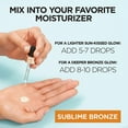 thumbnail image 4 of L'Oreal Paris Sublime Bronze Self Tan Drops for Face, Hyaluronic Acid, Self-Tanning Facial Drops, Buildable Tan, Customizable Sun-Kissed Glow, Gradual Tan, Fragrance-Free, 1 fl oz Packaging May Vary, 4 of 11
