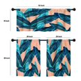 thumbnail image 4 of LALILO Kitchen Curtains and Valances Set of 3 36" Colorful Window Treatment Tiers for Window Decor, 4 of 5