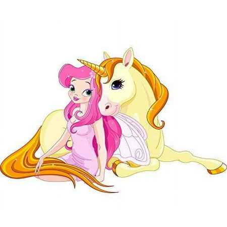 Whimsical Practicality's Unicorn and Fairy Edible Cake Image Topper