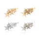 thumbnail image 4 of Horquilla para el pelo, tocado plano de estrella de cinco puntas, piezas de ajuste doradas plateadas, Clips lisos de decoración para mujer, Ropa, zapatos y accesorios Miscelánea Niebla plateada Sonducket AP016973-04, 4 of 6