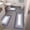 Gray, variant on Konghyp Microfiber Rug Set 3 Piece Bathroom Rug Set Soft Absorbent Non-Slip Bath Mats Washable for Toilet Tub Shower, Plush Floor Mats, Modern Bathroom Decor