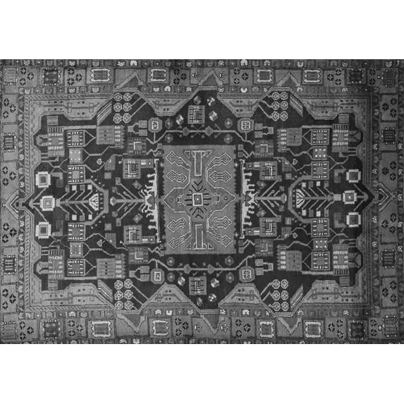 Ahgly Company Indoor Rectangle Animal Gray Traditional Area Rugs, 5' x 8'
