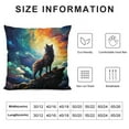 thumbnail image 5 of Nawypu  Wolf Plush Pillowcases Soft and Cozy Cushion Cover with Hidden Zipper for Home Decor Bedroom Sofa,, 5 of 5