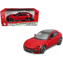 Ferrari Purosangue Red with Sunroof "Race   Play" Series 1/24 Diecast Model Car by Bburago