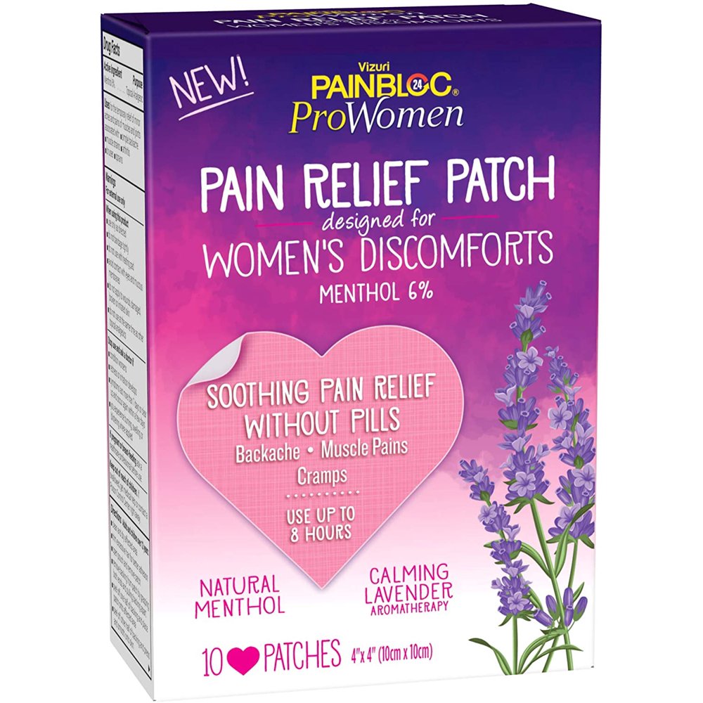 PainBloc24 ProWomen Natural Pain Relief Patch for Women's