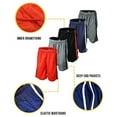 thumbnail image 4 of Brooklyn Vertical Boys' 5-Pack Athletic Basketball Shorts with Pockets and Drawstring Closure, 4 of 6