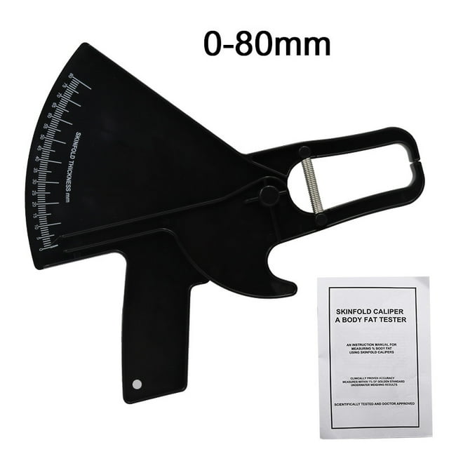 Professional Black Skinfold Caliper - Accurate Fat Thickness Measurement Tool for Personal Trainers, Healthcare Providers & Home Use - Durable, Easy-to-Use Design - Available for Wholesale Purchase