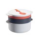 thumbnail image 2 of Juego De Cocina Para Microondas, Olla Apilable, Olla De Vapor De Plástico, Olla De Vapor, Vaporera De Cocina Multifuncional Con Tapa Para Cocinar En La Cocina Kearding HA021334-00, 2 of 6