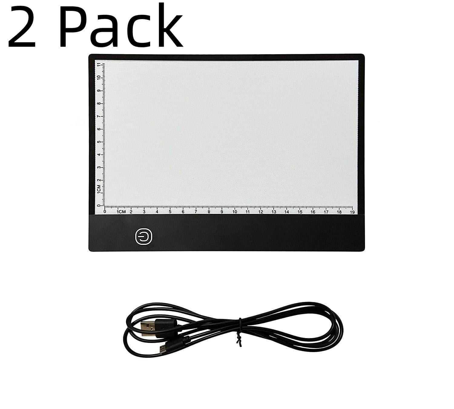 2 Pack Light Box Drawing A5,Tracing Board with 3 Brightness Adjustable