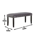thumbnail image 6 of Steve Silver Company Napoli 64" Marble Top 6-piece Dining Set in Gray, 6 of 11