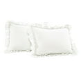 thumbnail image 6 of Lush Decor 100% Polyester Ella Parisian Vintage Chic Ruffle Lace Comforter Ivory 3Pc Set King, 6 of 11