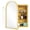 Gold, variant on 36"x 24" Bathroom LED Mirror Medicine Cabinet with Lights, Recessed or Wall Mounted Bathroom Vanity Mirror with 2 Adjustable Storage Shelves, Defogger, Dimmable, Memory Function, Outlets & USB,Black