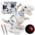 thumbnail image 4 of 4pcs Artificial Tyrannosaurus Electric Dinosaur Toy Funny Shooting Dinosaur Light Sound Educational Model, 4 of 8