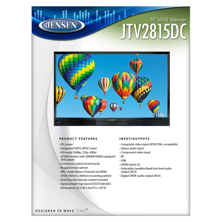 Jensen JTV2815DC 28