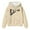 Beige, variant on Women's Hoodie Oversize Animal Bear Print Long Sleeve with Pocket Hooded Pullover Sweaters