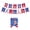 C, variant on Sktrjpolfis Independence Day Paper Glasses Set Plastic Patriotic Eyewear for 4th of July Party Supplies