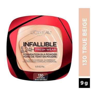 Base de maquillaje en polvo L'Oréal Infallible 24h fresh wear 130 true beige 9 g
