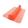 thumbnail image 2 of Protector contra salpicaduras para bañera, organizador de juguetes para niños pequeños con bolsas de malla para niños, almacenamiento de juguetes de Naranja, 2 of 10