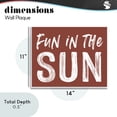 thumbnail image 3 of Fun In Sun Brown Sentiment Wall Plaque Art, design by Lettered and Lined, 3 of 8