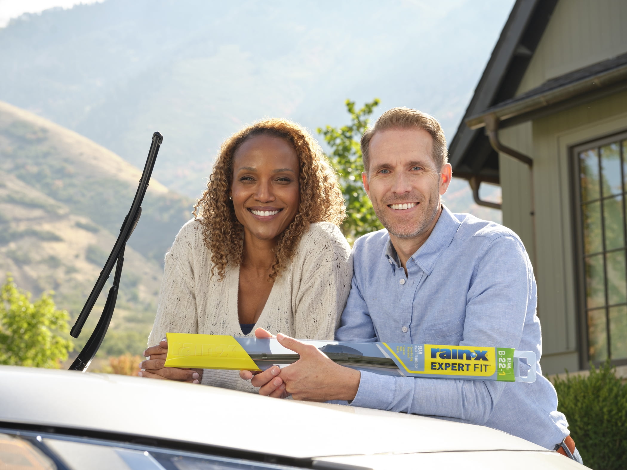 Rain-X Expert Fit Beam 26" Windshield Wiper Blade, Premium Wipers for Streak-Free, All-Weather Performance
